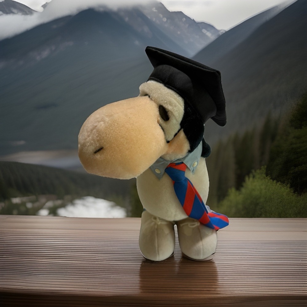 Vintage 1985 Opus Penguin Bloom County Plush Graduate Dakin Washington Post 9.5"